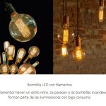 Bombilla Led filamentos: una descripción